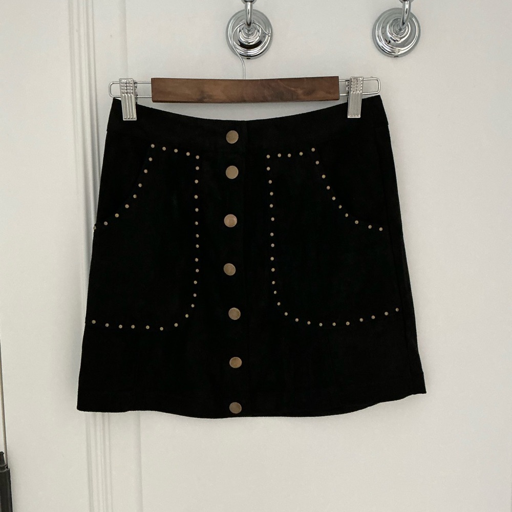 COTTON CANDY LA faux suede mini skirt